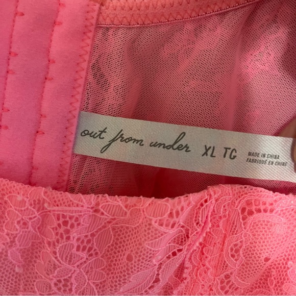 NWT UO Lovestruck Lace Corset Pink XL - Picture 4 of 6